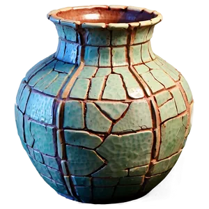 Cracked Antique Vase PNG Xvu53