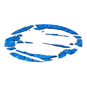 Cracked Blue Circle Png 05252024 PNG image
