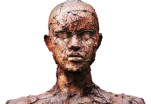 Cracked Bronze Sculpture
