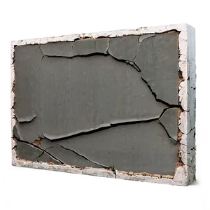 Cracked Concrete Wall PNG 05242024
