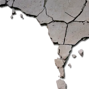 Cracked Concrete Wall PNG 05242024