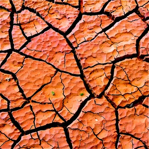 Cracked Drought Soil PNG 40