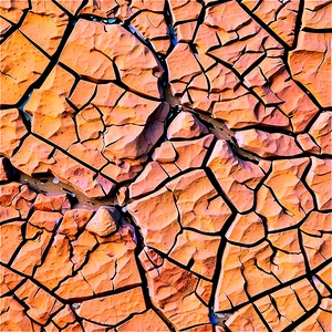 Cracked Dry Riverbed Png 10 PNG image