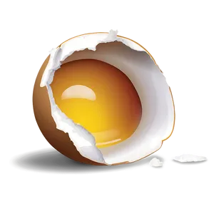 Cracked Eggshell Illustration PNG Olm PNG