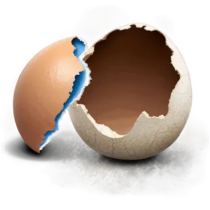 Cracked Eggshell Illustration PNG Sxy67 PNG