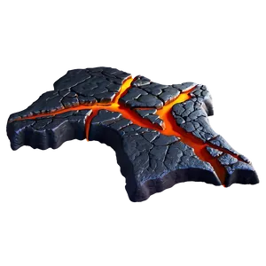 Cracked Lava Floor PNG Fws PNG