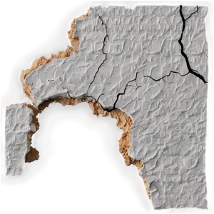 Cracked Plaster Wall PNG 62