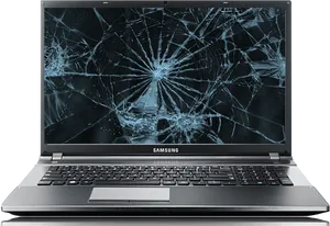 Cracked Screen Laptop H D PNG image