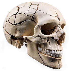 Cracked Skull PNG 05042024