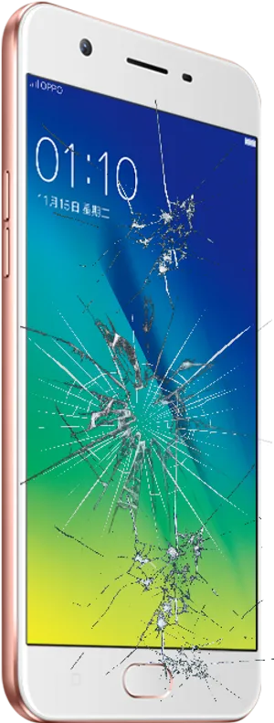 Cracked Smartphone Screen