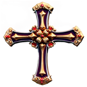 Crafted Cross Model Png 04302024 PNG image