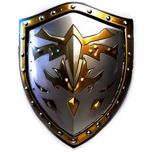 Crafted Gold Shield Png 06282024 PNG image