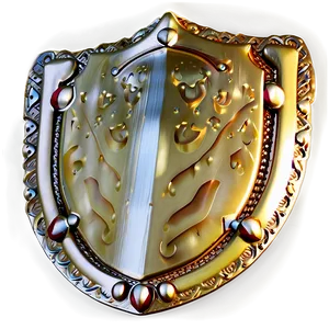 Crafted Gold Shield Png 06282024 PNG image