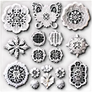 Crafted Lace Embroidery Texture PNG Ibn PNG