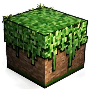 Crafted Minecraft Grass Landscape Png 06252024 PNG image