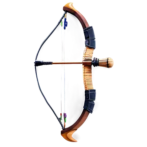 Crafted Wooden Bow And Arrow Png 55 PNG image