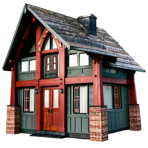 Craftsman House Details PNG Gle