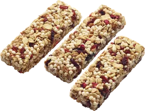 Cranberry Nut Granola Bars PNG image