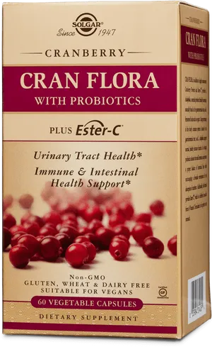 Cranberry Supplement Box Solgar PNG image