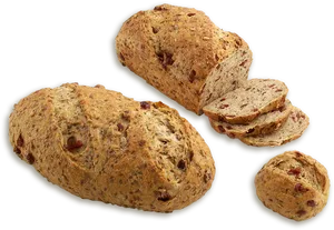Cranberry Walnut Bread Loaves PNG image