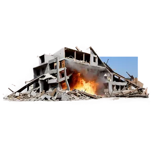 Crashing Building Destruction Png 06212024 PNG image