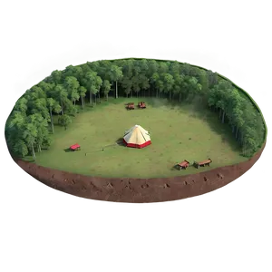 Crater Campsite Nature Escape PNG 6 PNG