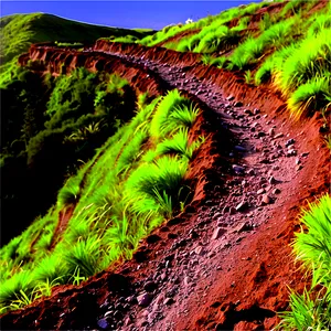 Crater Footpath Winding Trail PNG 06132024 PNG