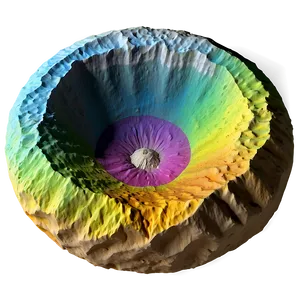 Crater Geological Study Sample PNG 70