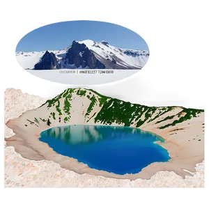 Crater Lake Tranquil Scene Png Giq9 PNG image