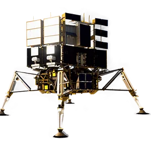 Crater Lunar Module Landing PNG 06132024 PNG