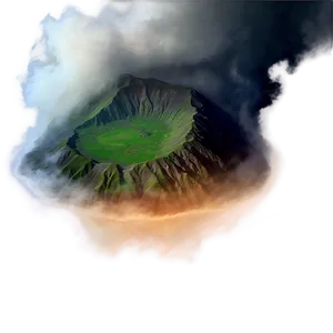 Crater Mist Foggy Atmosphere PNG Wqk