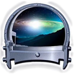 Crater Observatory Telescope View PNG Dug PNG