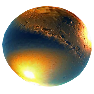 Crater Reflecting Sun Sunset PNG Bic26 PNG