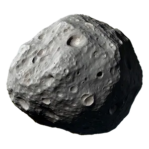 Cratered Asteroid PNG 80