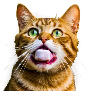 Crazy Cat Meme PNG Mdh