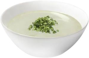 Creamy Asparagus Soup Bowl PNG