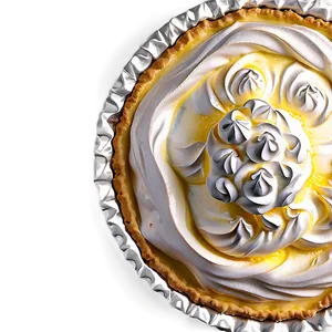 Creamy Lemon Meringue Pie PNG Plt
