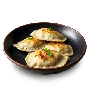 Creamy Mushroom Pierogi PNG Fxq76