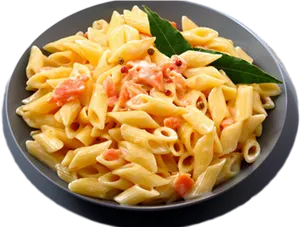 Creamy Penne Pastawith Salmon PNG image