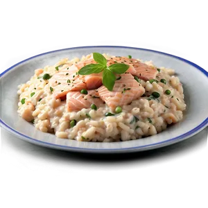 Creamy Salmon Risotto Png Hfi PNG image