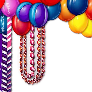 Creative Balloon Garland Backdrops Png 06282024 PNG image