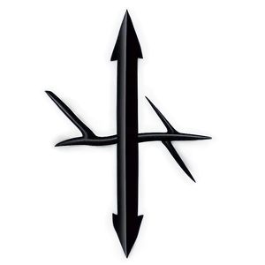 Creative Black Arrow Drawing PNG 05252024 PNG