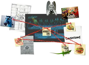 Creative Brainstorming Collage PNG image
