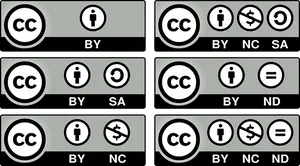 Creative Commons License Icons PNG image