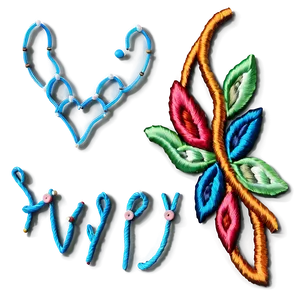 Creative Embroidery Concept PNG Rar65 PNG