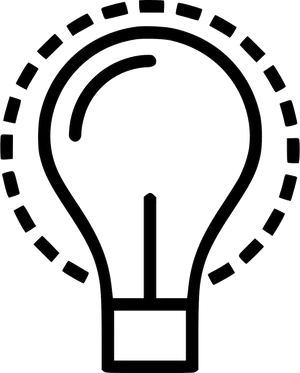 Creative Idea Light Bulb Icon PNG