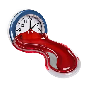 Creative Melting Clock Concept Png 06282024 PNG image