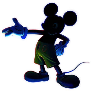 Creative Mickey Mouse Shadow Png 06202024 PNG image