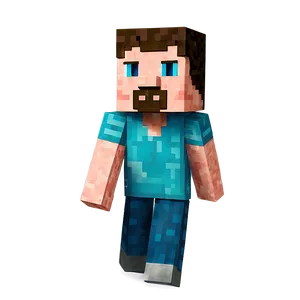 Creative Minecraft Steve Head PNG 67