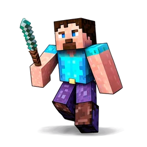 Creative Minecraft Steve Head PNG Ytq27